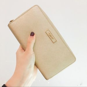 DKNY gold wallet